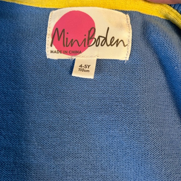 Mini Boden Blue Ruffle Cardigan - Picture 4 of 6